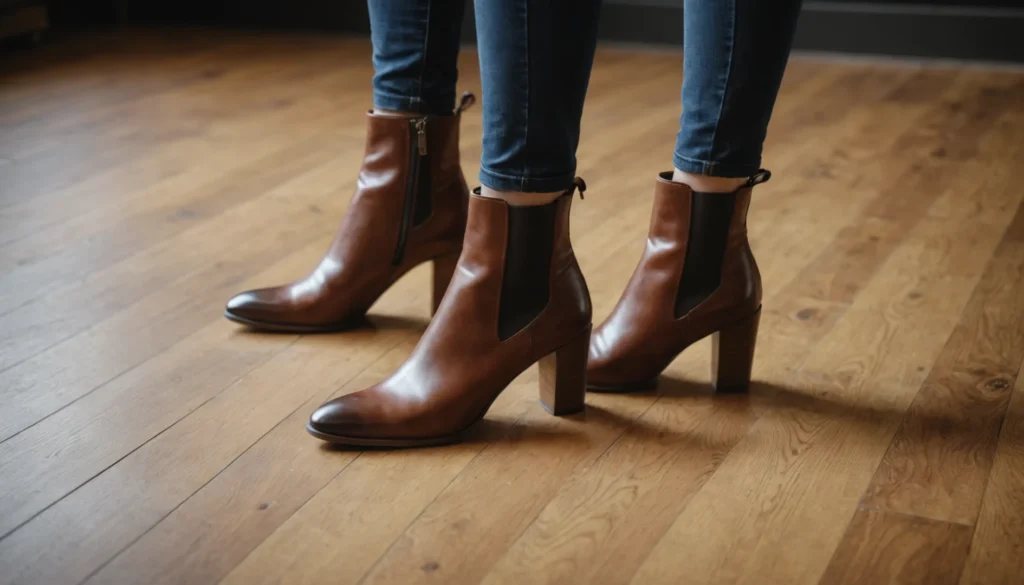 botte talon crepe