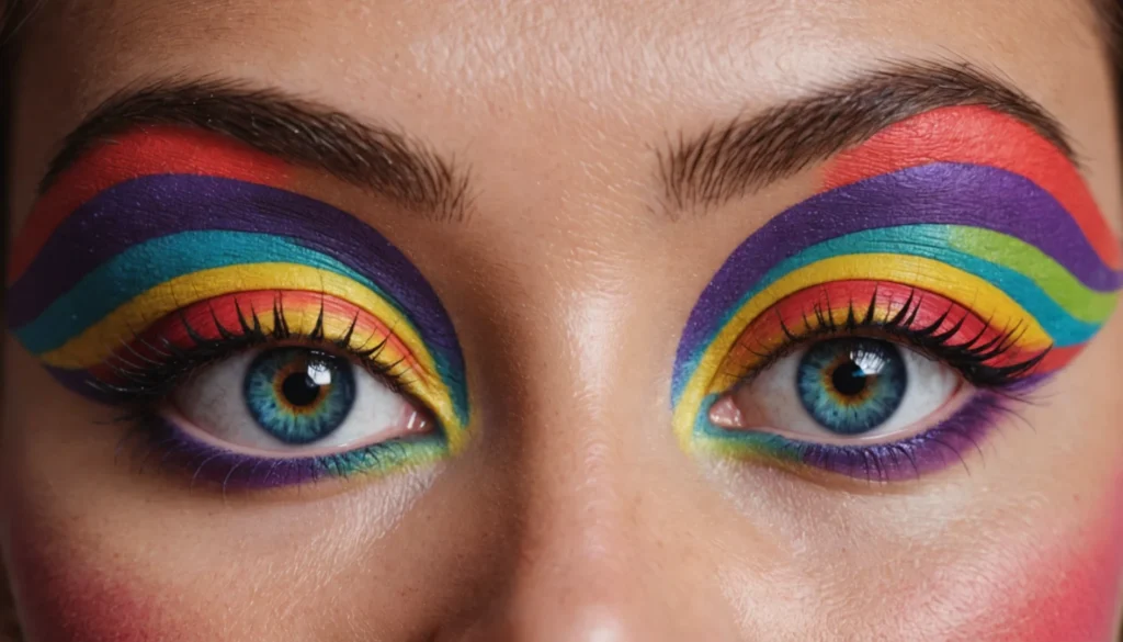 arc en ciel maquillage